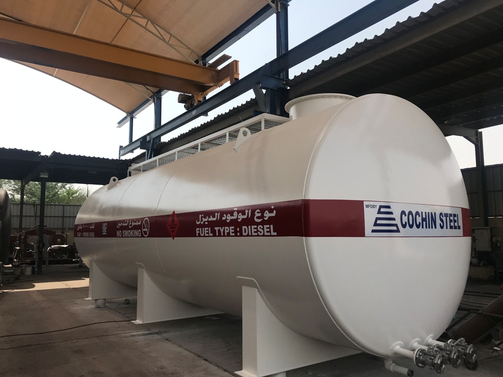 The most leading steel tank manufacturer in UAE, COCHIN STEEL